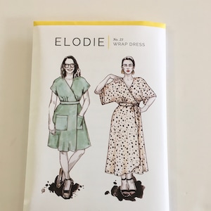 Elodie Wrap Dress by Closet Core patterns, Closet Core no. 23 wrap dress pattern, Elodie no. 23 wrap dress sewing pattern