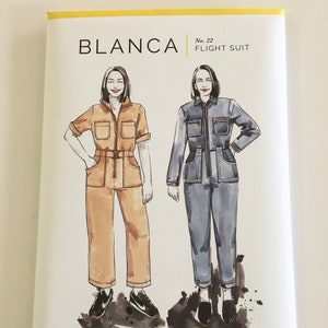 Blanca Flight Suit by Closet Core patterns, Closet Core no. 22 Flight Suit pattern, Blanca jump suit sewing pattern