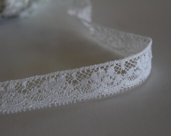 Yds Scalloped Edge Flat Lace Trim Cream/Ivory/Off White 4" Long Dress Wedding 3 