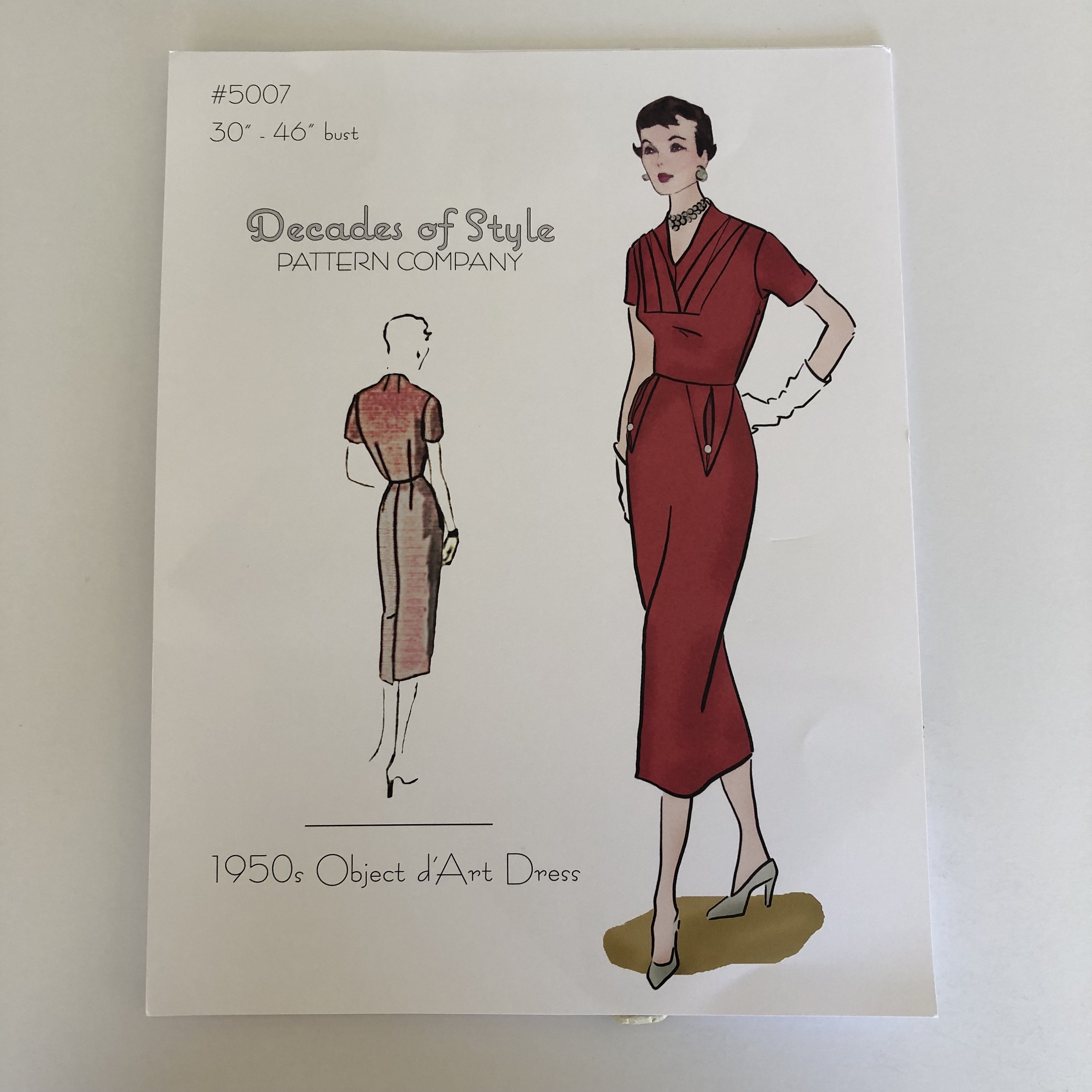 5007 1950s Object D'art Dress From Decades of Style, Decades of Style ...