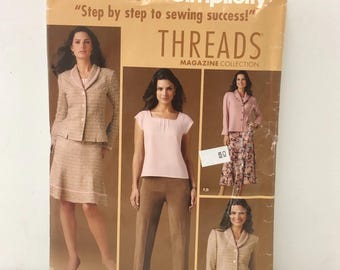 Modello di cucito Simplicity 4368, collezione Threads Magazine, taglia H5 (US 6-14)