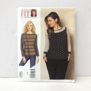 Vogue V1363 Today&#39;s Fit by Sandra Betzina Misses&#39; Knit Top, Uncut Designer Sewing Pattern, all sizes bust 32-55&quot;