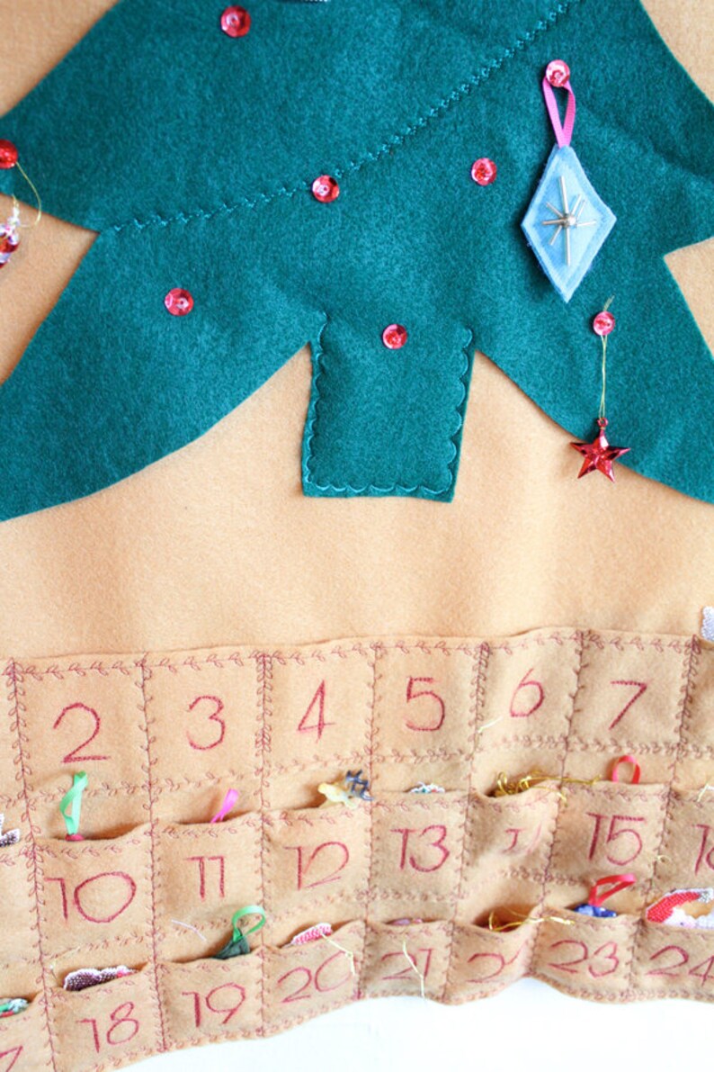 Advent Calendar Sewing Kit Christmas Tree Advent Calendar Etsy