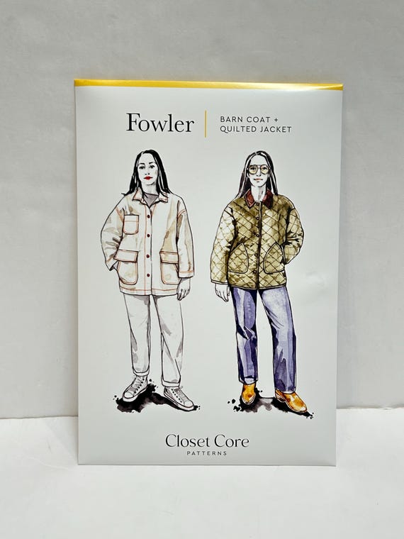 Closet Core Fowler Barn Coat + Quilted Jacket Sewing Pattern (sizes 0-20)
