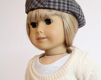 18 Inch Doll Outfit, T Shirt, Winter White Sweater, Jeans and Hat