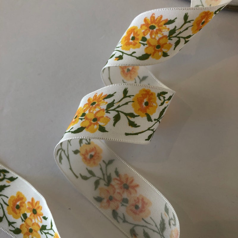 Rustic Flower Ribbon Floral Ribbon - Etsy