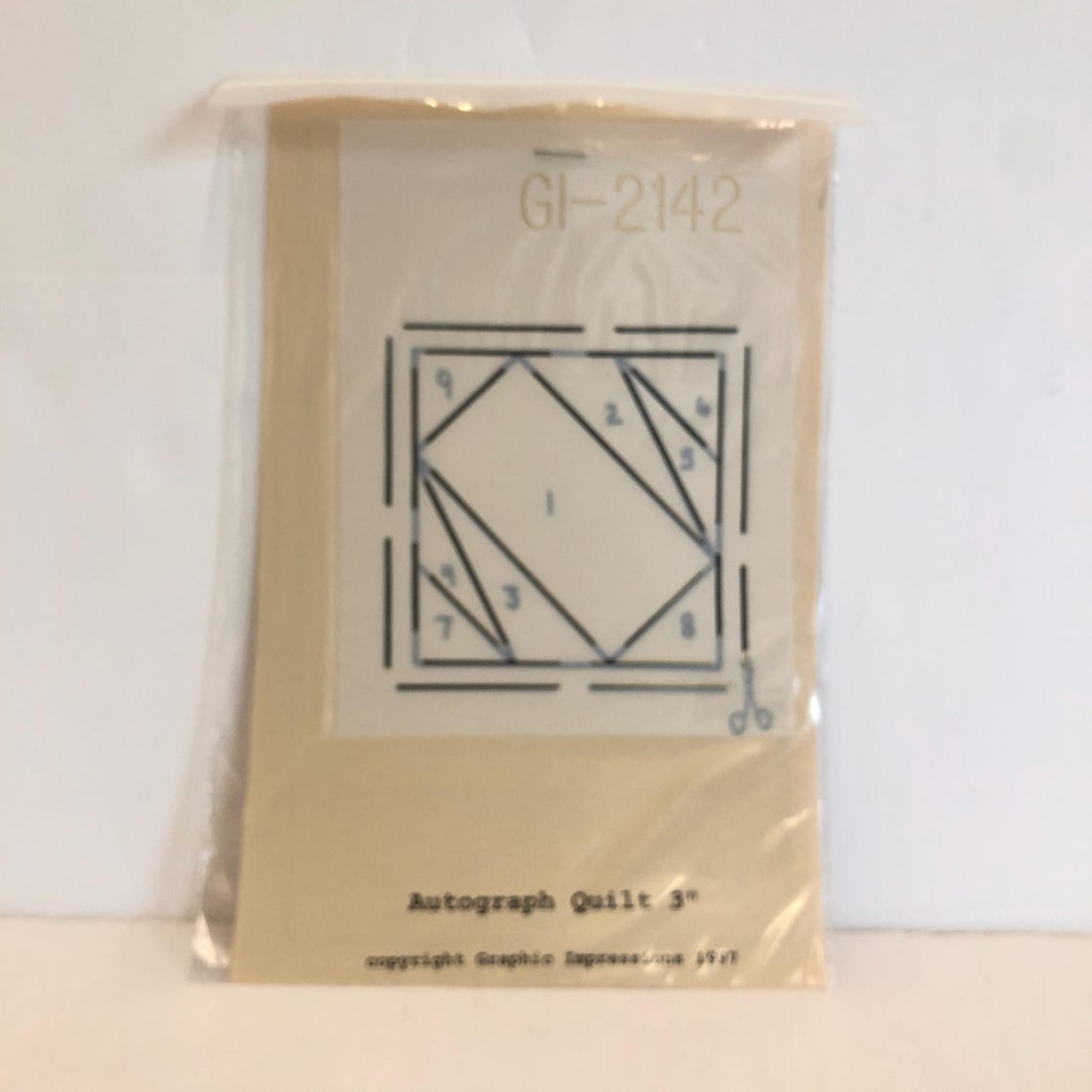Autograph Quilt - Quilt Pattern Stencil, Foundation Impressions 1997 ...