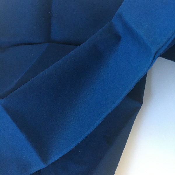 Navy Quilting Cotton Poplin Fabric Remnant, Solid blue plain weave fabric, De-Stash Fabric Remnant, 44" x 1 Yard