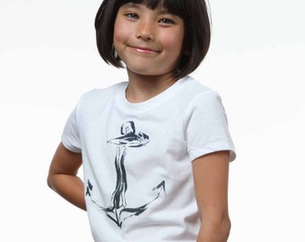 Anchors Away Graphics for Kids & Teens - for Iron on use on T-shirts, bags, etc.