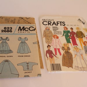 Mccall's 2686 Doll Clothes Pattern Sewing Pattern for - Etsy