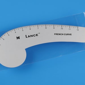 French Curve, 12&quot; French Curve, Lance Aluminum French Curve, Imperial Measurements, Lance FC-012