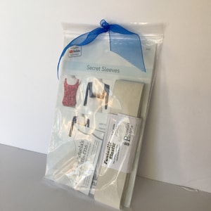 Secret Sleeves Sewing Kit by Pamela&#39;s Patterns, #122, Elastic and clasps included, New in plastic wrapping, Pattern and notions sewing kit