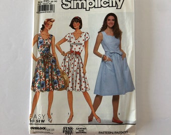 Vintage Reproduction 1950's Dress Pattern, Simplicity 8244