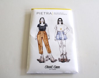 Closet Core Pietra Pants and Shorts Sewing Pattern (sizes 0-20)