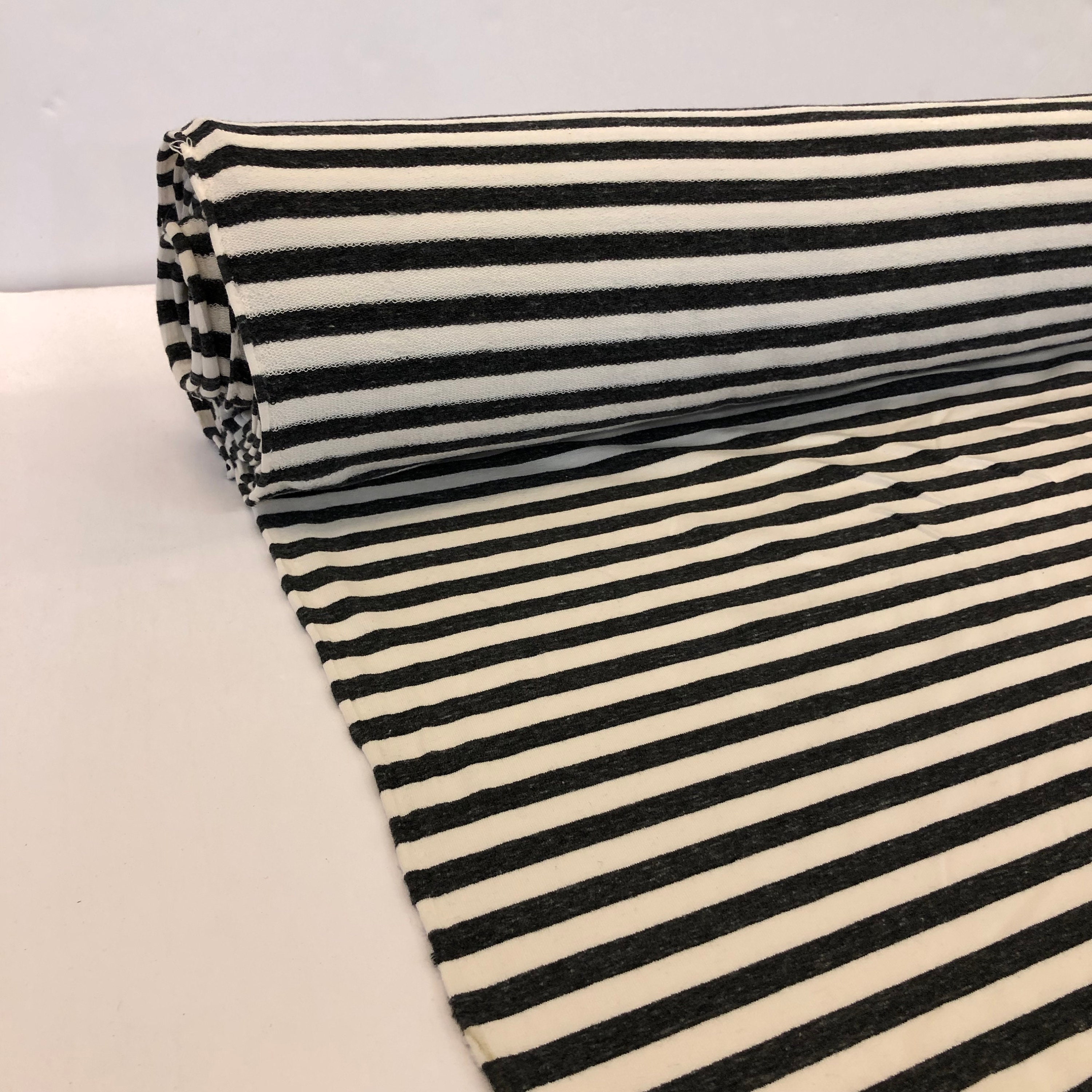Stripe Fleece Fabric Etsy