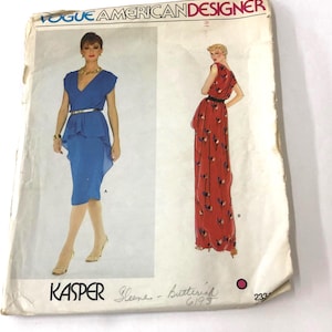 Vogue American Designer 2331 Misses' dress Uncut Sewing Pattern, size 16 Bust 38