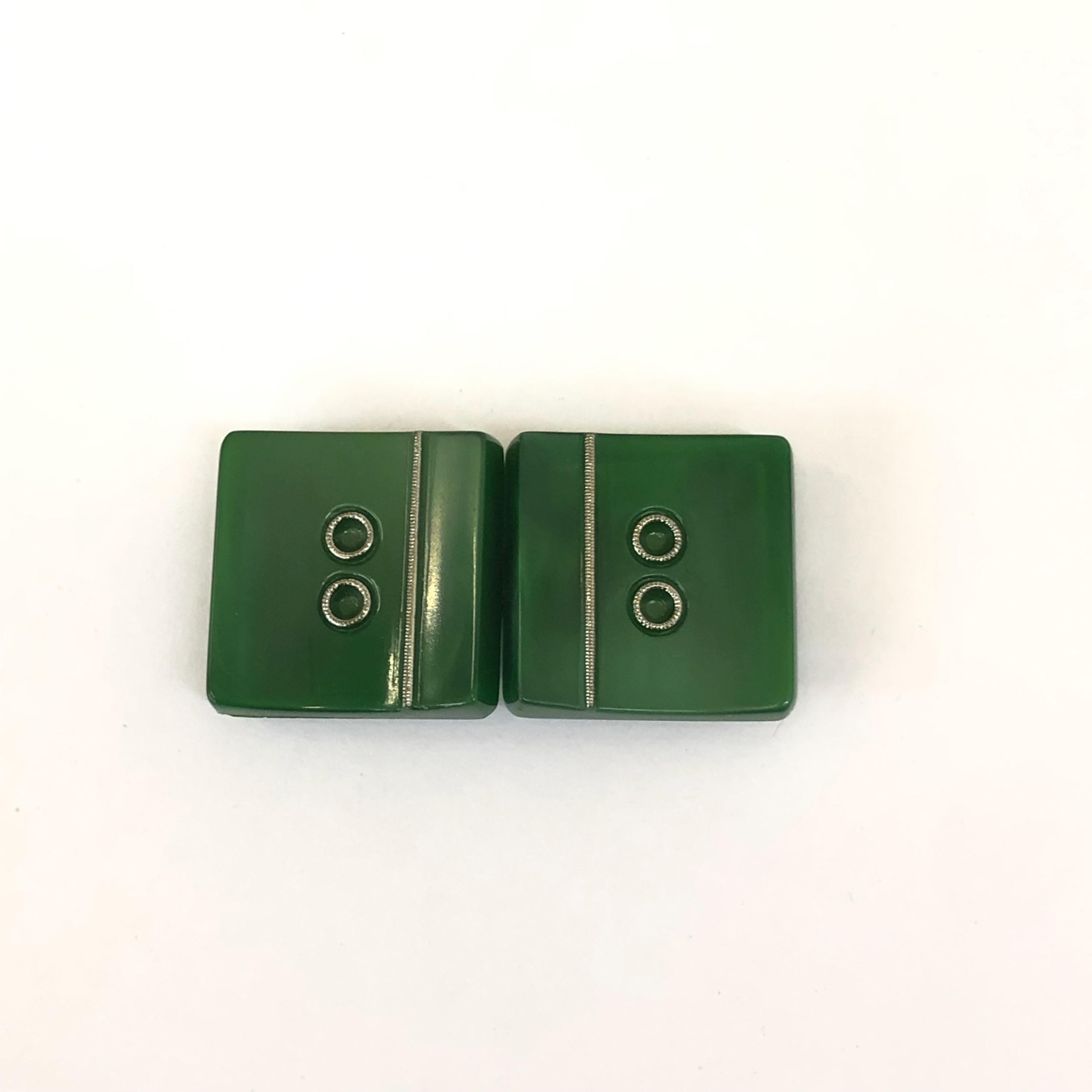 Green Bakelite Belt Buckle - Etsy display picture 2