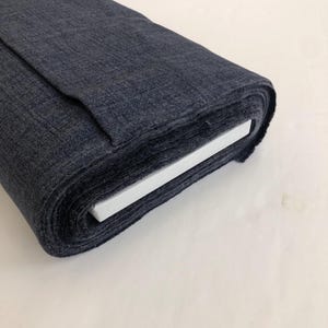 Indigo/grey Printed Solid Rustic Weave fabric, Japanese fabric, quilting cotton,  rustic weave fabric, textured fabric, reversible solid