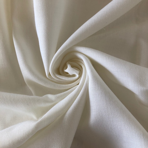 100% Cotton White Fabric by the Yard for 6.99/Yard x 60 Wide | White  Cotton Sheeting | Only 900 Yards Available | Mask Fabric, Shirt, Pouch