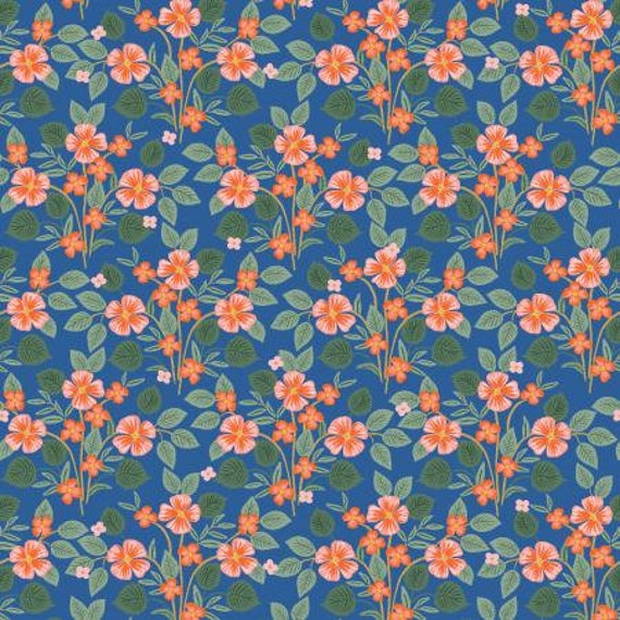 Rifle Paper Co. Bramble Briar Navy Fabric Quilting Cotton, Bramble Floral  Print Fabric, Rifle Paper Co. Fabric, Blue & Pink Floral Fabric -   Canada