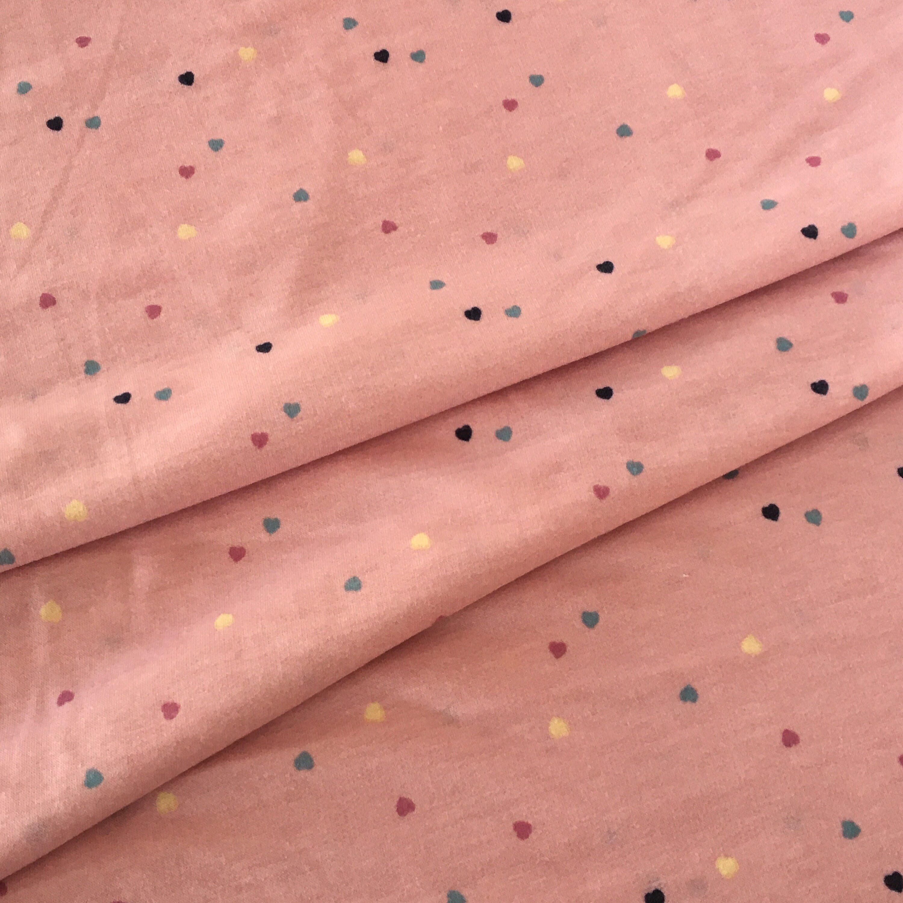 Polka Dot Terry Cloth Fabric