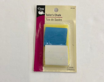 Tiza de sastre Dritz, blanca y azul, 2 piezas