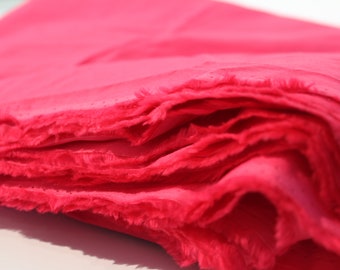 Hot Pink Broadcloth Fabric, Pink cotton broadcloth, pink quilting cotton, Pink Cotton poplin