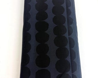 Black Dot Stripe Print Cotton Fabric, Grey Tonal Apparel Sewing, 45" BTY