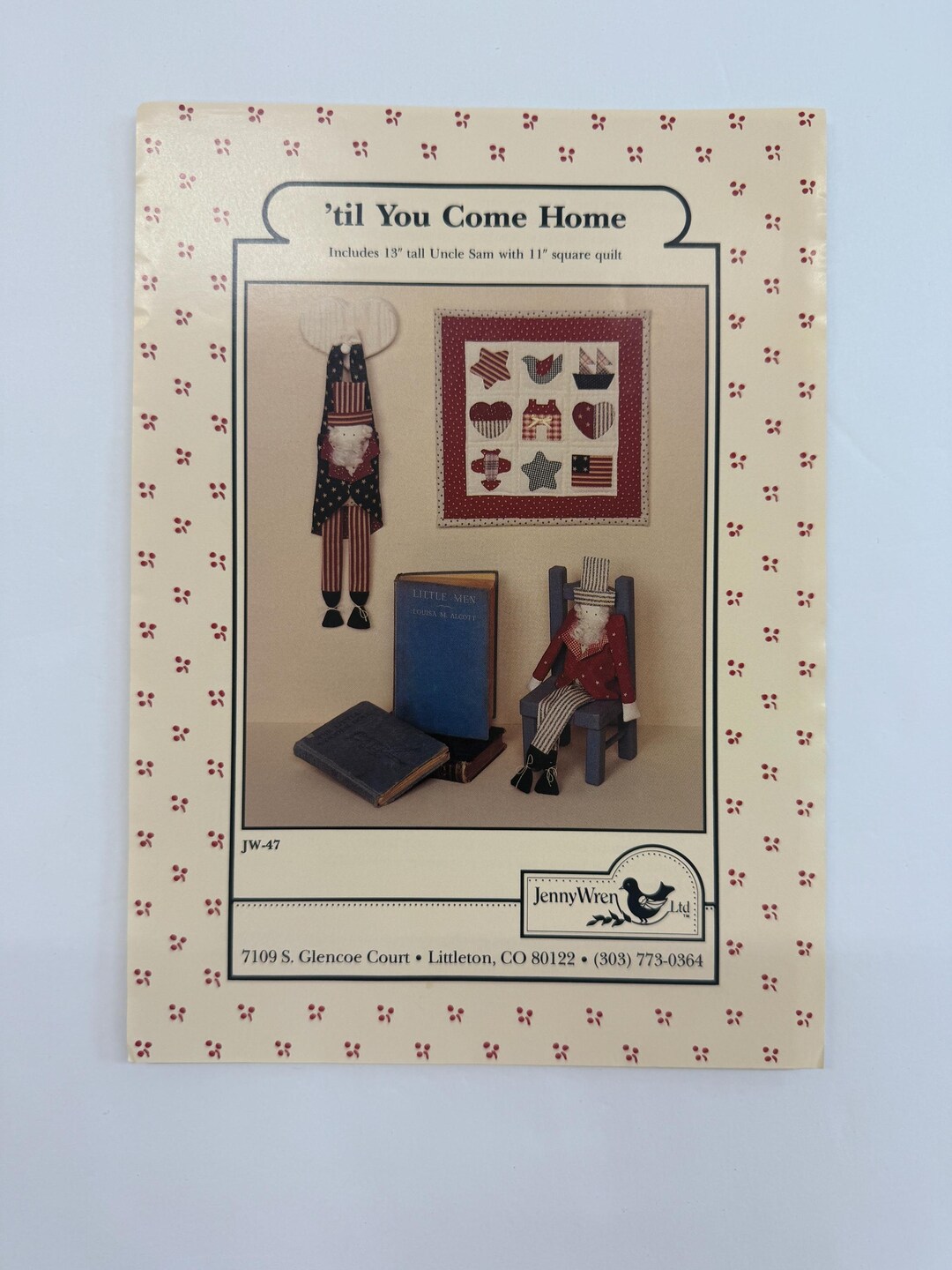 Uncle Sam Quilt Pattern Doll Pattern, 'till You Come Home, Vintage Doll Pattern, Complete ...