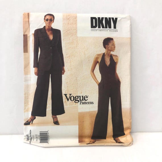 Buy Vogue 1821 American Designer DKNY Vintage 80s Uncut Sewing