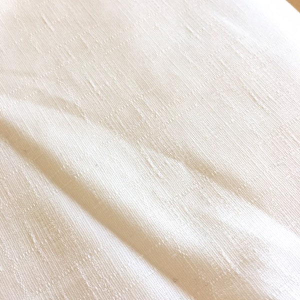 White cotton Dobby fabric remnant, last piece of white Japanese quilting cotton, dobby weave textured fabric, 44" wide