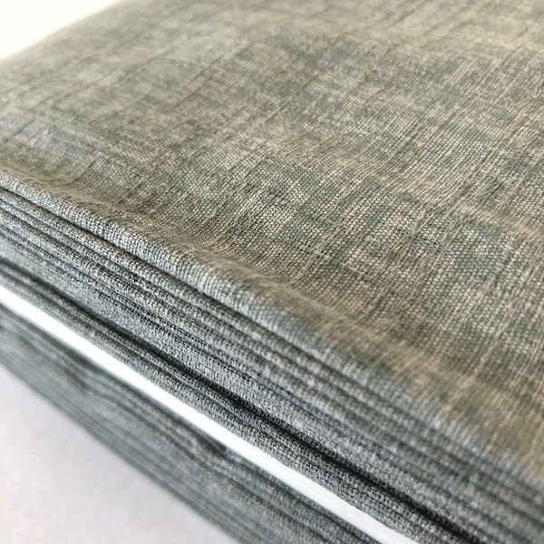 Heather Gray cotton Dobby fabric, Japanese fabric, quilting cotton, dobby weave fabric, Gray cotton textured BTY fabric