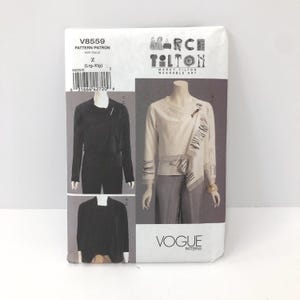 Vogue V8559 Marcy Tilton Sewing Pattern, Misses' Jacket and Top, Size L-XL Bust 38-44"