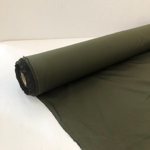 Olive Green The North Face Twill Technical Fabric, BTY Cotton Blend Outdoor Fabric, Deadstock North Face Gorp Tech Twill Fabric, 60&quot; wide