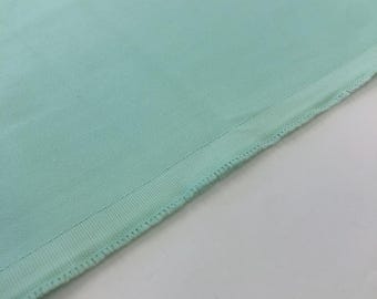 Light Turquoise Sateen Twill Remnant Fabric, 1yd 10" x 60" Sun Fade Marks