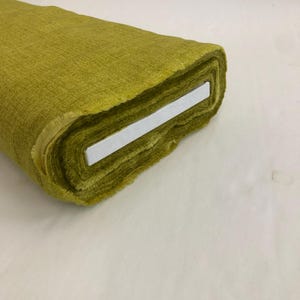 Citron Printed Solid Rustic Weave fabric, Japanese fabric, quilting cotton,  rustic weave fabric, textured fabric, reversible solid