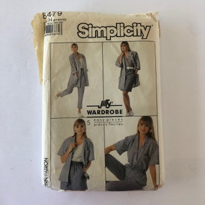 Vintage Simplicity 8479 Symönster, Jiffy Wardrobe, Storlek 6-10
