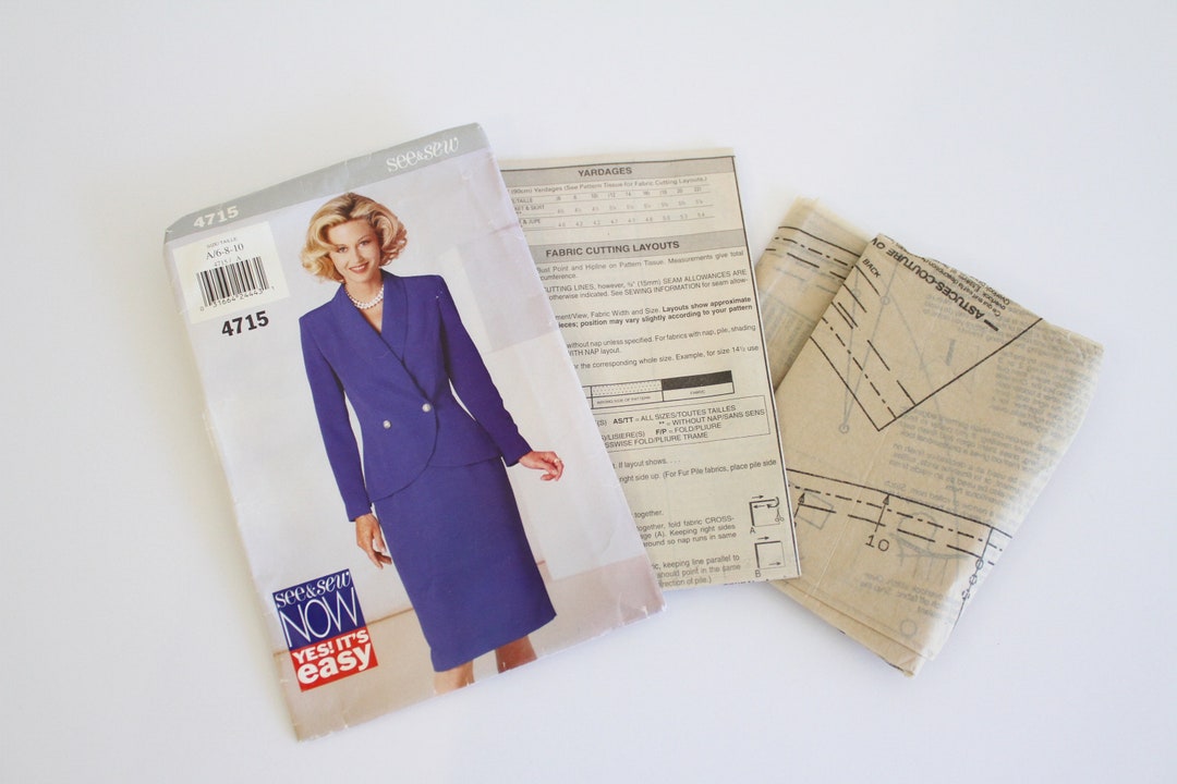 Butterick See & Sew Suit Sewing Pattern, See and Sew 4715