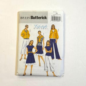 Butterick B5335 Lifestyle Wardrobe Misses&#39; Jacket Top, Skirt, And Pants (size 8-14) bust 31.5&quot;-36&quot;