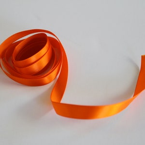 3/8" breit orange Polyester Satinband, orange Polyesterband, 3/8" breit orange Band