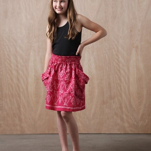 Tween skirt sewing pattern digital pattern, tween skirt sewing pattern, girls tween skirt, girls skirt sewing pattern, pdf sewing pattern image 3