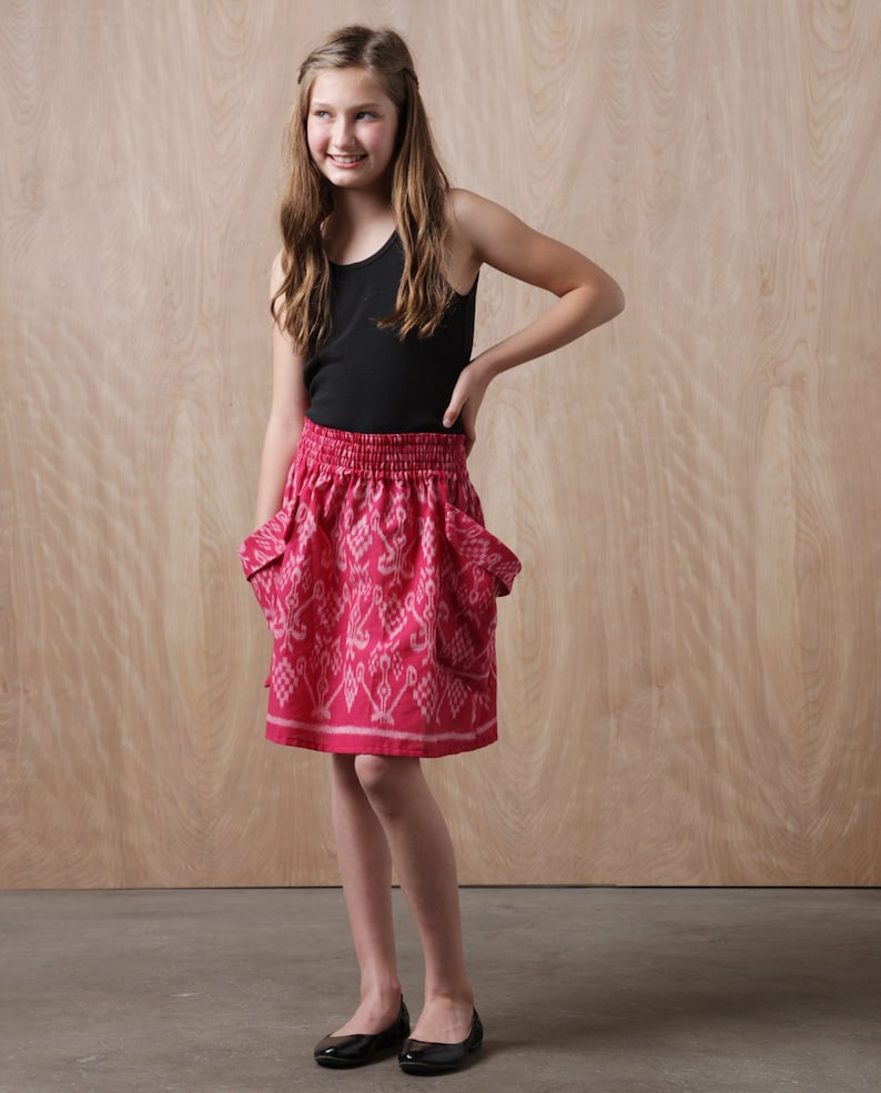 Tween skirt sewing pattern digital pattern, tween skirt sewing pattern, girls tween skirt, girls skirt sewing pattern, pdf sewing pattern image 3