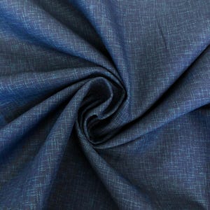 Yamaoka Navy Faux Dobby Tonal Quilting Cotton fabric, Japanese fabric, quilting cotton,  faux dobby printed fabric, 44&quot; Wide BTY fabric