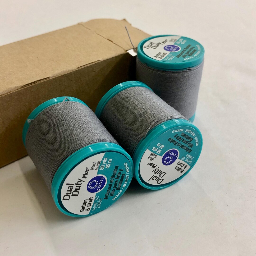 Coats And Clark Dual Duty Thread 3 Pack Coats and Clark Dual Duty Button and Craft Sewing Thread, 50