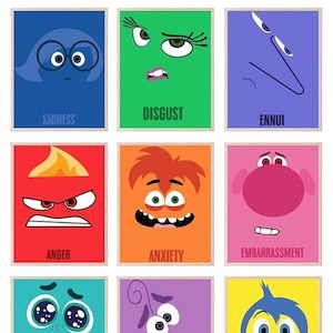 Inside Out 2 Feelings-flitskaarten voor peuters