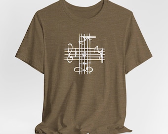 Bach Kreuz T-Shirt: Barockmusik Fan T-Shirt - Bella+Canvas 3001