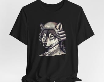Wolfgang Amadeus Bark T-Shirt: Funny Mozart Wolf Graphic Tee