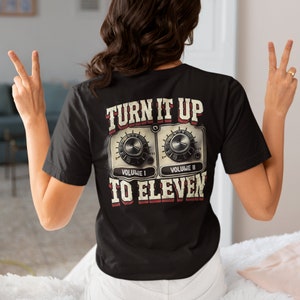 Retro Spinal Tap Volume Knob Unisex T-Shirt - Vintage Music Lover Gift - Turn It Up to Eleven Graphic Tee - Unisex Shirt