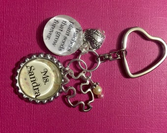 Personalized Teacher Gift/Appreciation Key Chain