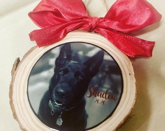 Pet Rustic Wood Keepsake Ornament